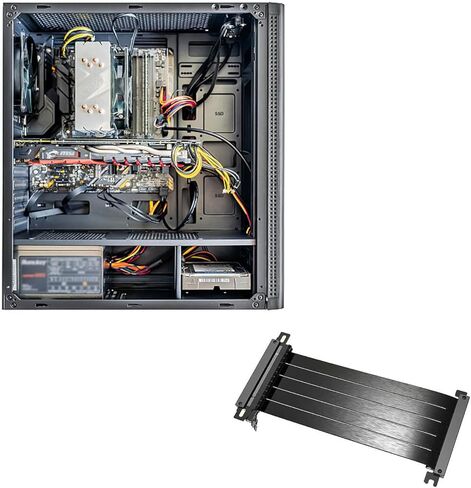 نسخة WEISUYUUSKI pieceIe x16 كابل تمديد بطاقة المرئيات العكسية المزدوجة 30 سم لوحدات معالجة الرسومات عالية التنفيذ مثل Forty Nine و Eightynin in Kuwait