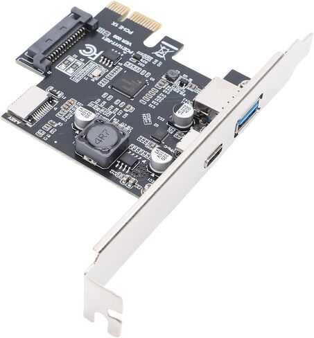 Yunseity USB 3.2 Gen1 Expansion Card, PCIE to USB A Type C Type E Adapter Card with 3.2 Gen1 5Gbps Speed, for Wins 7 8 10 11 for Linux Desktop PC in Kuwait