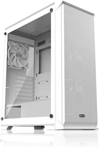 RAIJINTEK Arcadia 41 White Mid Tower PC Case, Sleek Modern Design with Tempered Glass, 120mm Rear Fan, High Airflow for Clean & Quiet Gaming Builds, ATX Support in Kuwait