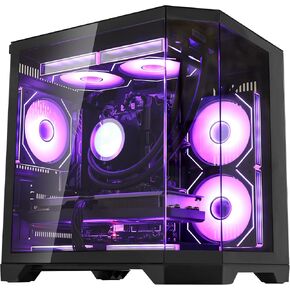 Ocean of Stars Gaming PC Desktop - Radeon RX 9060 XT 16G - AMD Ryzen 7 9700X 8-Core 3.8 GHz-16GB DDR5 RAM- 1TB PCIe SSD- WiFi + BT- 850W PSU- Win 11 -RGB Prebuilt Computer - Black in Saudi Arabia