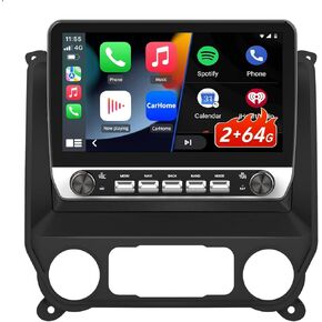 ستيريو سيارة لسيارة Chevy Silverado GMC Sierra 2014-2018 مع مفاتيح ومقابض، 10 بوصة Android 13 2GB+64GB راديو السيارة مع CarPlay/Android Auto/BT/GPS/FM يدعم عناصر التحكم في عجلة القيادة in Kuwait