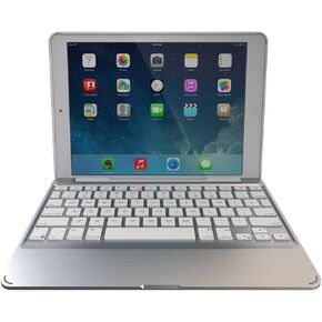 حافظة ZAGG رفيعة للغاية، مزودة بلوحة مفاتيح بلوتوث بإضاءة خلفية قابلة للفصل لجهاز iPad Mini 2 / iPad mini 3 - أبيض in Kuwait