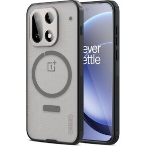 حافظة Nillkin لهاتف OnePlus 15 MagSafe، متوافقة مع MagSafe، تم اختبار السقوط من الدرجة العسكرية، حافظة One Plus 15 مقاومة للصدمات، Frosted Shield Pro لهاتف OnePlus 15 MagSafe، أسود in Kuwait