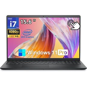 شاشة كمبيوتر محمول Dell 15 تعمل باللمس DC15250، Intel الجيل الثالث عشر i7-1355U (10-Core)، شاشة 15.6 بوصة FHD مضادة للتوهج، ذاكرة الوصول العشوائي 32 جيجابايت، 1 تيرابايت SSD، Intel UHD Graphics، Windows 11 Pro، Wi-Fi 6، عمر بطارية طويل in Kuwait