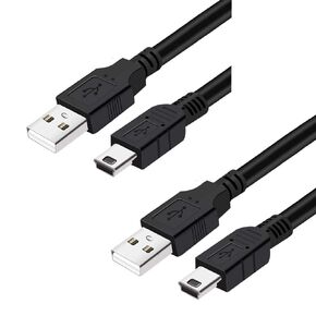 كابل شاحن HAUZIK سلك شحن USB متوافق مع وحدة تحكم PS3 Sony Playstation 3 CECHZC2U DualShock 3 SIXAXIS (قطعتان، 10 قدم) in Kuwait