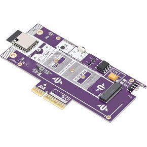128Gbps High Speed PCIe 5.0 M.2 NVMe Adapter Card | Remote Power Control for PC Server NAS in Kuwait