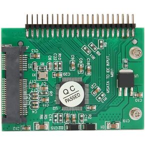 بطاقة محول Mini PCIe إلى 44 Pin IDE - محول MSATA SSD لأجهزة الكمبيوتر المحمولة، التوصيل والتشغيل قارئ الأقراص الصلبة 2.5 بوصة لأجهزة الكمبيوتر وأجهزة التوجيه الصناعية in Kuwait