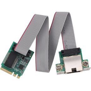 M.2 1000M Ethernet Card Supports 1G Lite Mode, M2 M.2 Ngff E A Key 2.5 Gigabit Rj45 1X1000M Rj45 Port, Hardware and CRC, M.2 Ethernet Card, 8.10.11, in Kuwait