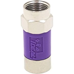 IDEAL Industries, Inc. 85-079 TLC RG-6 موصل ضغط بدون أدوات رباعي F، أسرع موصلات ضغط محورية لتركيبات الكابلات وتلفزيون الأقمار الصناعية، أرجواني، 4 موصلات in Kuwait