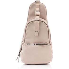 Calvin Klein Shay Organizational Sling Backpack, Black/Silver in Saudi Arabia