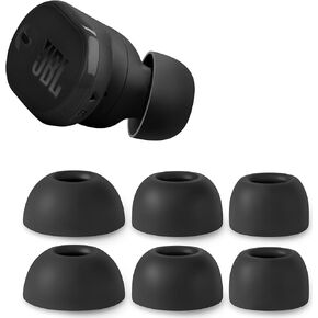 أطراف أذن من السيليكون من Geiomoo لسماعات JBL Tune Buds 2، وسادات أذن بديلة (أسود، L/M/S) in Kuwait