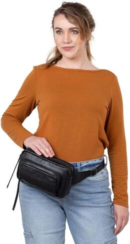 Laney Buffalo Leather Pack Pack Organizer by Lady Well with Stabling zippers (Cognac) in Saudi Arabia