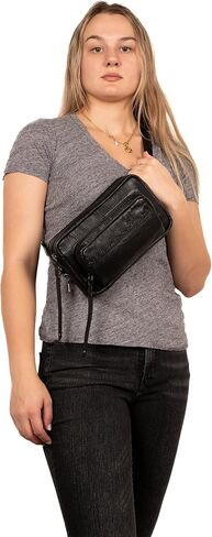 Laney Buffalo Leather Pack Pack Organizer by Lady Well with Stabling zippers (Cognac) in Saudi Arabia