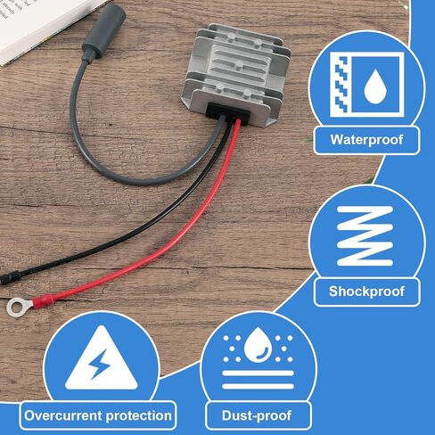محول دفعة تيار مستمر من 12 فولت إلى 30 فولت 3.5 أمبير متوافق مع Starlink Mini، محول طاقة مقاوم للماء مع قابس أنثى 9-28 فولت مجموعة تحويل جهد بطارية الإدخال لإمدادات الطاقة Starlink Mini in Kuwait