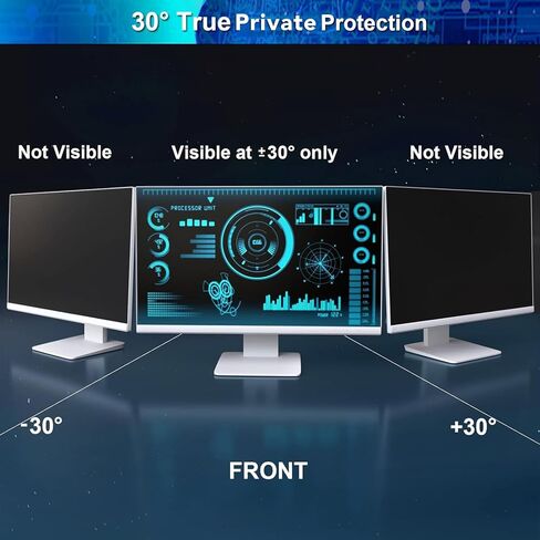 فلتر شاشة خصوصية للكمبيوتر مقاس 23.8 بوصة من CUIFATI، طبقة حماية مضادة للخدش مع ضوء أزرق لشاشة عريضة 16:9 in Kuwait