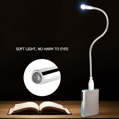Hyuduo USB LED Computer Light Laptop Light Desktop Ultra Bright Flexible Neck Adjustable Angle for Reading Office Travel in Kuwait