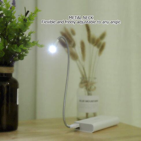 Hyuduo USB LED Computer Light Laptop Light Desktop Ultra Bright Flexible Neck Adjustable Angle for Reading Office Travel in Kuwait