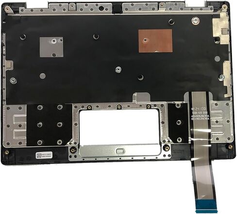Replacement for Asus Chromebook 11 CR1100CKA Laptop Upper Case Palmrest Non-Backlit Keyboard Non-Touchpad Assembly Part 11.6" 90NX03V1-R31US0 Top Cover Black in Kuwait