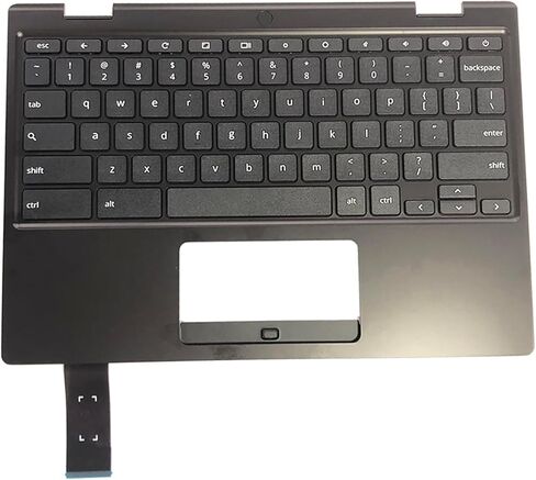 Replacement for Asus Chromebook 11 CR1100CKA Laptop Upper Case Palmrest Non-Backlit Keyboard Non-Touchpad Assembly Part 11.6" 90NX03V1-R31US0 Top Cover Black in Kuwait