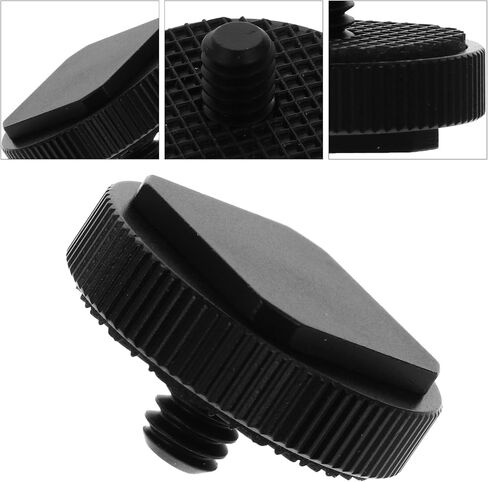 Angoily 3pcs 1/4-inch Screw Cold Shoe Flash Adapter Mount for DSLR Camera Rig, Metal Hot Shoe Stand Accessory Kit for LED Light and Monitor Photography Equipment in Kuwait