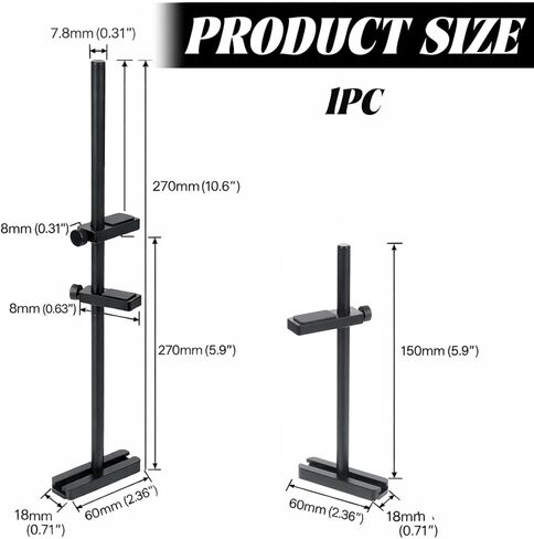 شريحة GPU Sag، دعامة دعم GPU، دعم بطاقة الرسومات السوداء، دعامة بطاقات الرسومات القابلة للتعديل، حامل ترهل بطاقات الفيديو، سهل التركيب يدعم BigGPU (قابل للفصل حتى 15 سم و12 سم) in Kuwait