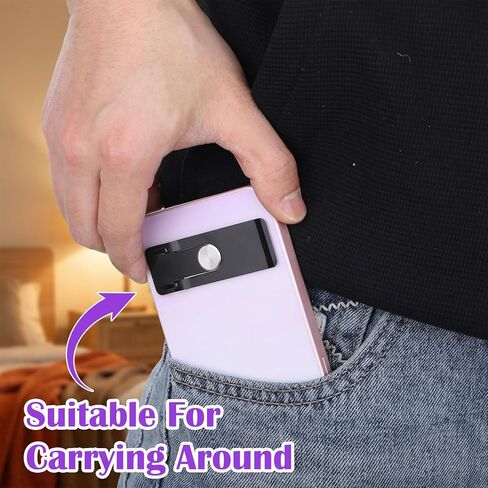 Phone Kickstand Attachment Ultra-Thin Kickstand for Phone Case Vertical Horizontal Metal MobilePhone Holder Portable Foldable Case Stand Black in Kuwait