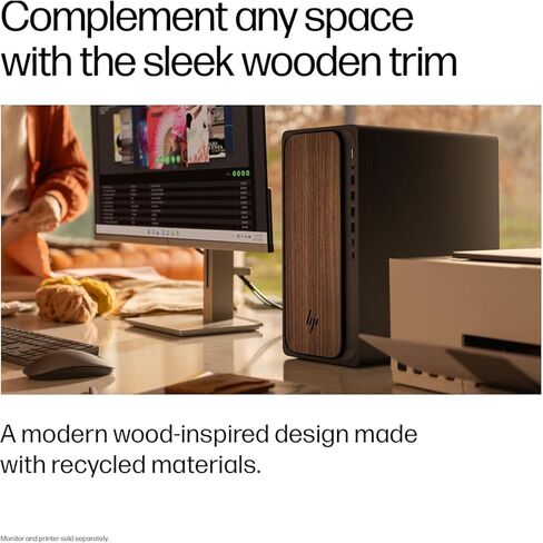 كمبيوتر سطح المكتب HP OmniDesk M03 Business AI (Intel Ultra 5 225، 32GB DDR5، 1TB PCIe SSD، Intel Graphics، 280W PSU، WiFi 6، BT 5.4، USB-C، RJ-45، منفذ العرض، HDMI، Win 11 Pro) مع موسع منفذ USB DKZ in Kuwait