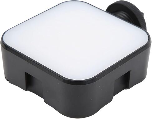 مصباح LED صغير مع 48 مصباح LED، درجة حرارة اللون 6000 كلفن، محمول باللون الأسود - إضاءة ناعمة، CRI 95 + عالي، مثالي للبث وSLR in Kuwait