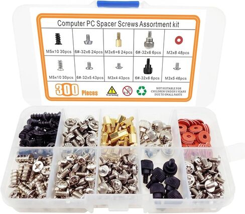 Computer Fan Screws 300 Pcs Personal Screw Standoffs Set for Motherboard Hard Drive Case in Kuwait