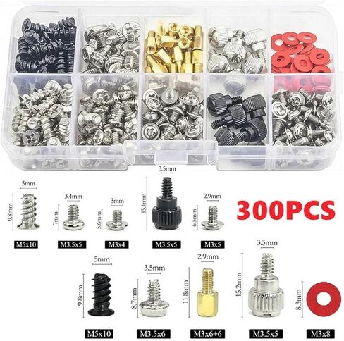 Computer Fan Screws 300 Pcs Personal Screw Standoffs Set for Motherboard Hard Drive Case in Kuwait