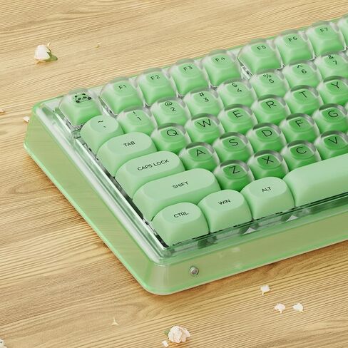 أغطية مفاتيح SEUNKWANG EWEADN Foundation PBT، غطاء مفاتيح جانبي Jelly MOA، 132 مفتاحًا أغطية مفاتيح مخصصة لطيفة للوحة المفاتيح الميكانيكية مع مفاتيح Cherry/Gateron MX - أخضر in Kuwait
