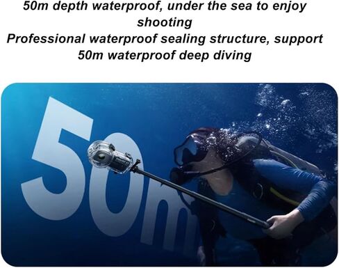 Action Camera Dive Case, 50m Waterproofing Depth Transparent Clear Underwater Housing forInsta360 One X3, with 1/4 Inch Threaded Connector in Kuwait