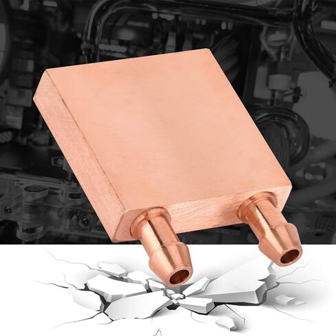 Copper Copper Water Cooling Block 62 Mm 4×4×1 Copper Water Cooling Block for Graphics Gpu Head CPU 40 * 40 * 10mm in Saudi Arabia