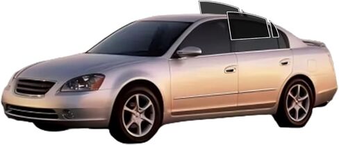 Precut Windows Tint Film All Sides Cars Sun Flocking Protection Privacy Anti Shatter Glass 2 Ply Film أي طقم الظل للونت لنيسان Altima 2002-2006 in Saudi Arabia