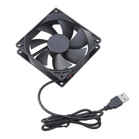 Router Cooling Fan HDTV Box Quiet 5V USB Power 92mmx92mmx25mm Cabinet Cooling Fan 92MM Protective Net Replacement in Kuwait