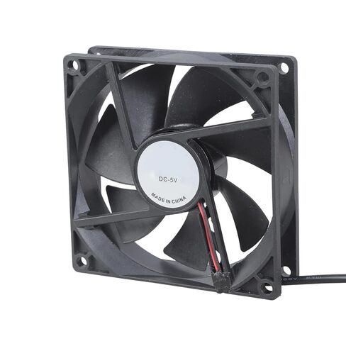 Router Cooling Fan HDTV Box Quiet 5V USB Power 92mmx92mmx25mm Cabinet Cooling Fan 92MM Protective Net Replacement in Kuwait