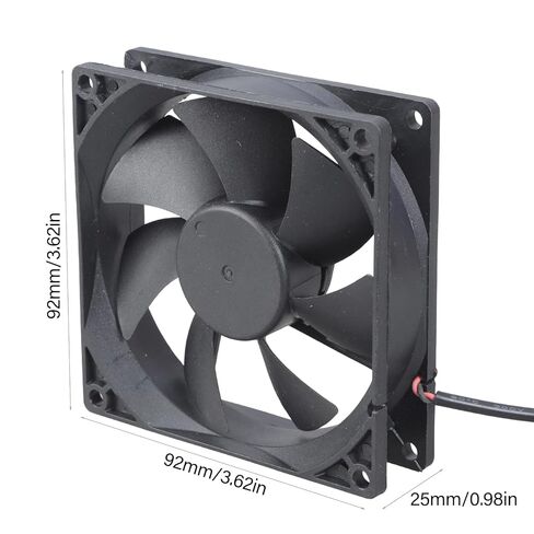 Router Cooling Fan HDTV Box Quiet 5V USB Power 92mmx92mmx25mm Cabinet Cooling Fan 92MM Protective Net Replacement in Kuwait