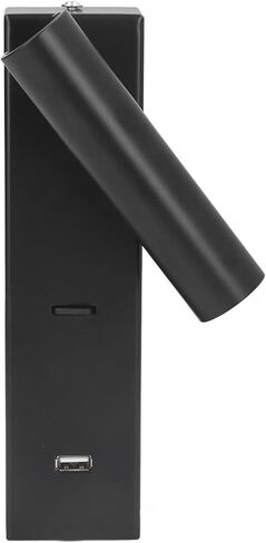مصباح قراءة جداري LED FTVOGUE، سبائك الألومنيوم، تصميم بسيط مع منفذ USB، ضوء أبيض قابل للتعديل لغرفة النوم وغرفة المعيشة in Kuwait