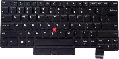 Laptop Replacement US Layout Keyboard for Lenovo T470 T480 X527 X598 01HX447 01HX487 01AX516 with Frame,TrackPoint,No Backlit Black in Kuwait