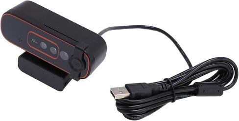 كاميرا ويب بدقة 1080 بكسل، وكاميرا كمبيوتر USB للتعرف على الوجه مع غطاء خاص وميكروفون مانع للضوضاء، للفصول الدراسية عبر الإنترنت لتسجيل الدخول الآمن in Kuwait