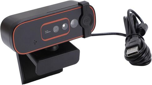كاميرا ويب بدقة 1080 بكسل، وكاميرا كمبيوتر USB للتعرف على الوجه مع غطاء خاص وميكروفون مانع للضوضاء، للفصول الدراسية عبر الإنترنت لتسجيل الدخول الآمن in Kuwait