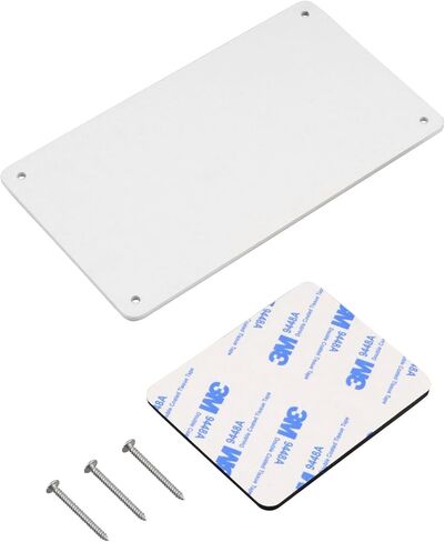 Metal Mounting Plate Fit for RV Trailers Camper Vans Trucks, Surface with Rust Protective Coating Galvanized Iron Bracket, Designed for Non-Metallic Body Including Screws + Adhesives in Kuwait