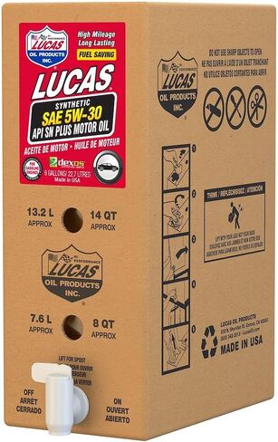 Synthetic SAE 5W-30 API SP/Dexos Motor Oil/1x1/6 Gallon Box in Kuwait