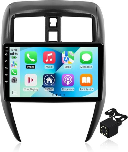 4Core+64GB Android 14 Double Din راديو السيارة ستيريو لنيسان فيرسا سيدان 2015-2019 مع شاشة لمس 10.1 بوصة راديو Carplay لاسلكي مدمج/Android Auto/GPS/Bluetooth/FM/AUX-in/SWC/كاميرا in Kuwait