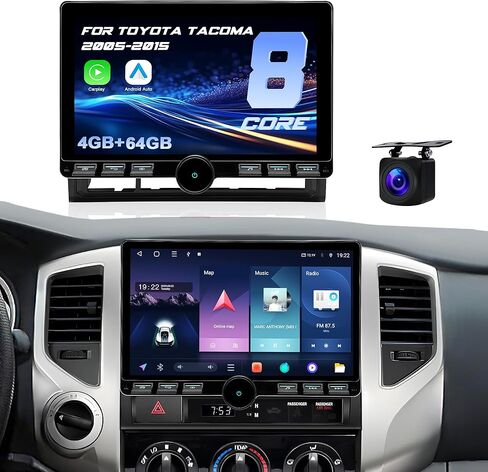 Android 15 for Toyota Tacoma Radio: 64GB ROM Plug & Play Head Unit Replacement Wireless CarPlay & Android Auto with 1080P Backup Camera (2016-2022) in Kuwait