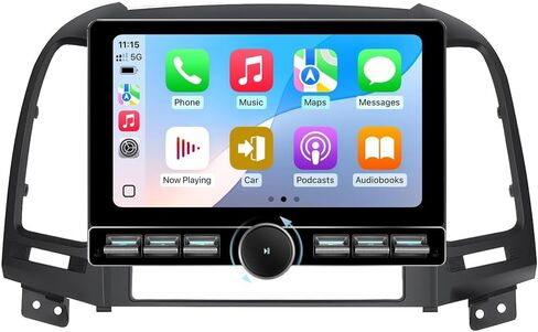 Android 15 for Hyundai Santa Fe Radio 2006-2012 Car Stereo Wireless Apple CarPlay Android Auto GPS Navigation 10.8" HD Tesla Touchscreen Bluetooth 4GB RAM+64GB ROM Mirror Link+Backup Camera in Kuwait