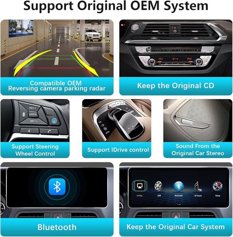 ترقية شاشة لمس QLED مقاس 12.8 بوصة لسيارة Mercedes GLE GLS W166/X166 2016-2019 NTG 5.0/5.1 - Wireless CarPlay/Android Auto، 2400x900 2K، إطار من سبائك الزنك، مشغل Linux سريع الاستقرار in Kuwait