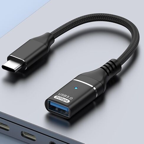 كابل محول USB C إلى USB3.0 لنقل البيانات بسرعة 10 جيجابت في الثانية وشحن 5V3A للهواتف الذكية والأجهزة اللوحية وأجهزة الكمبيوتر المحمولة in Kuwait