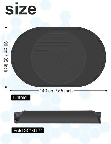 PRISMXR VR Mat 55''x35'' Compatible with Quest 3/3S/2/Pro, HTC Vive PSVR2 Vision Pro Valve Index Featuring Soft & Supportive Cushioning and Extra Large Non-Slip Surface in Kuwait