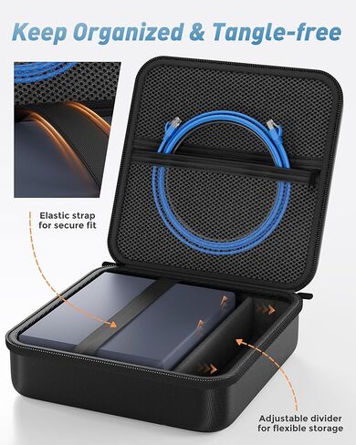 ProCase Hard Drive Case 2.5 Inch Bundle with Hard Carrying Case for Glinet Travel Router in Kuwait